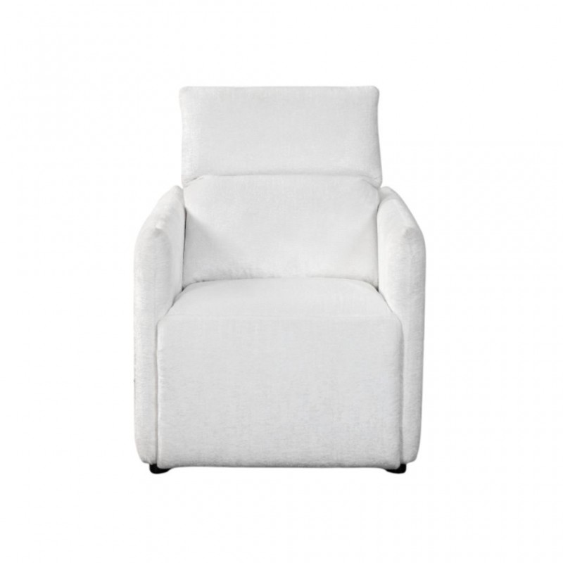 Laura Sofa 1 Seater in White Fab