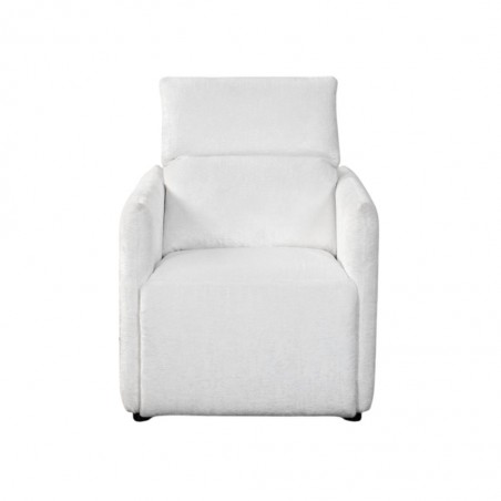 Laura Sofa 1 Seater in White Fab