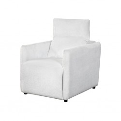 Laura Sofa 1 Seater in White Fab
