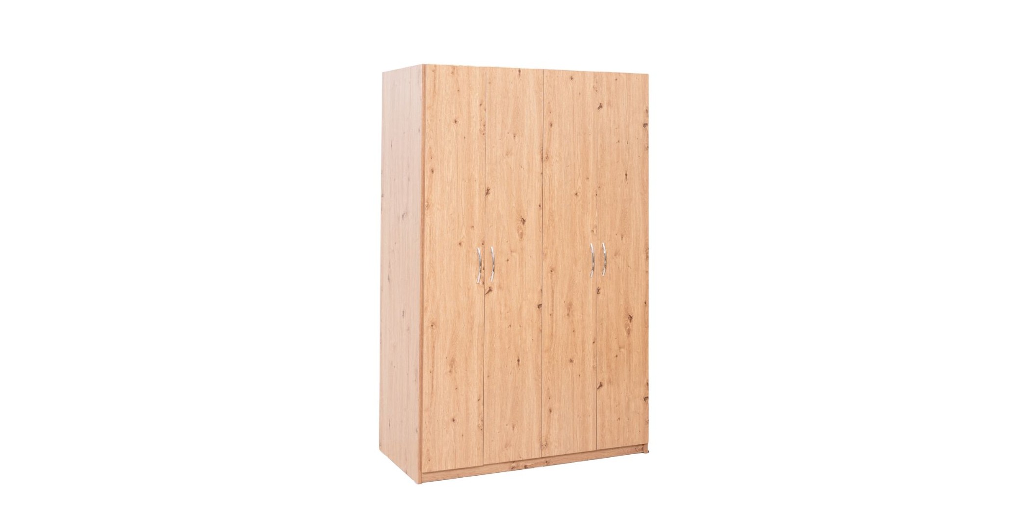 Brazilia Wardrobe 4 Doors Light Oak Hydrofuge Particle Board