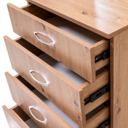 Brazilia Dressing Table With Mirror Light Oak Hydrofuge Particle