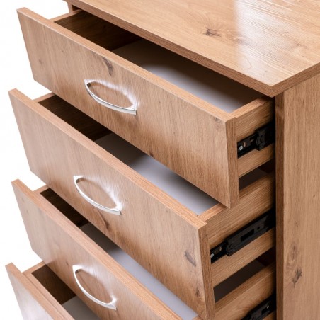 Brazilia Dressing Table With Mirror Light Oak Hydrofuge Particle