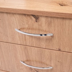 Brazilia Dressing Table With Mirror Light Oak Hydrofuge Particle