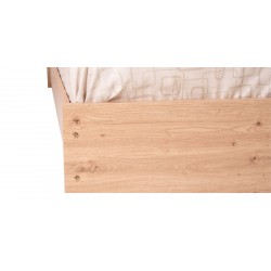 Brazilia Bed 150x190 cm Light Oak Hydrofuge Particle Board