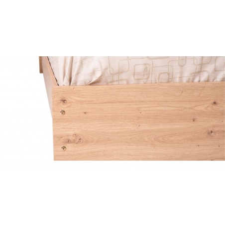 Brazilia Bed 150x190 cm Light Oak Hydrofuge Particle Board