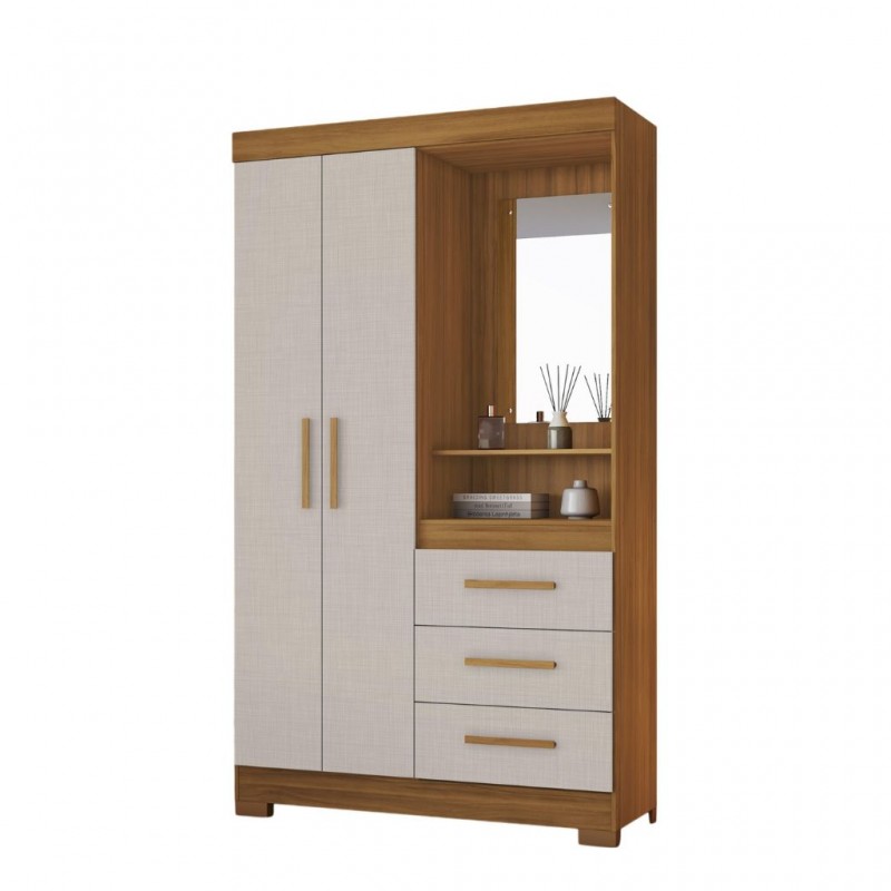 Daisy Wardrobe 2 Doors & 3 Drawers Freijo Trend/Off White