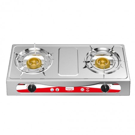 Flamingo FL422 2 Burner Stainless Steel Gas "O"