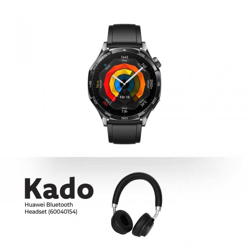 Huawei Watch GT 5 Black 46mm & Free Huawei Bluetooth Headset