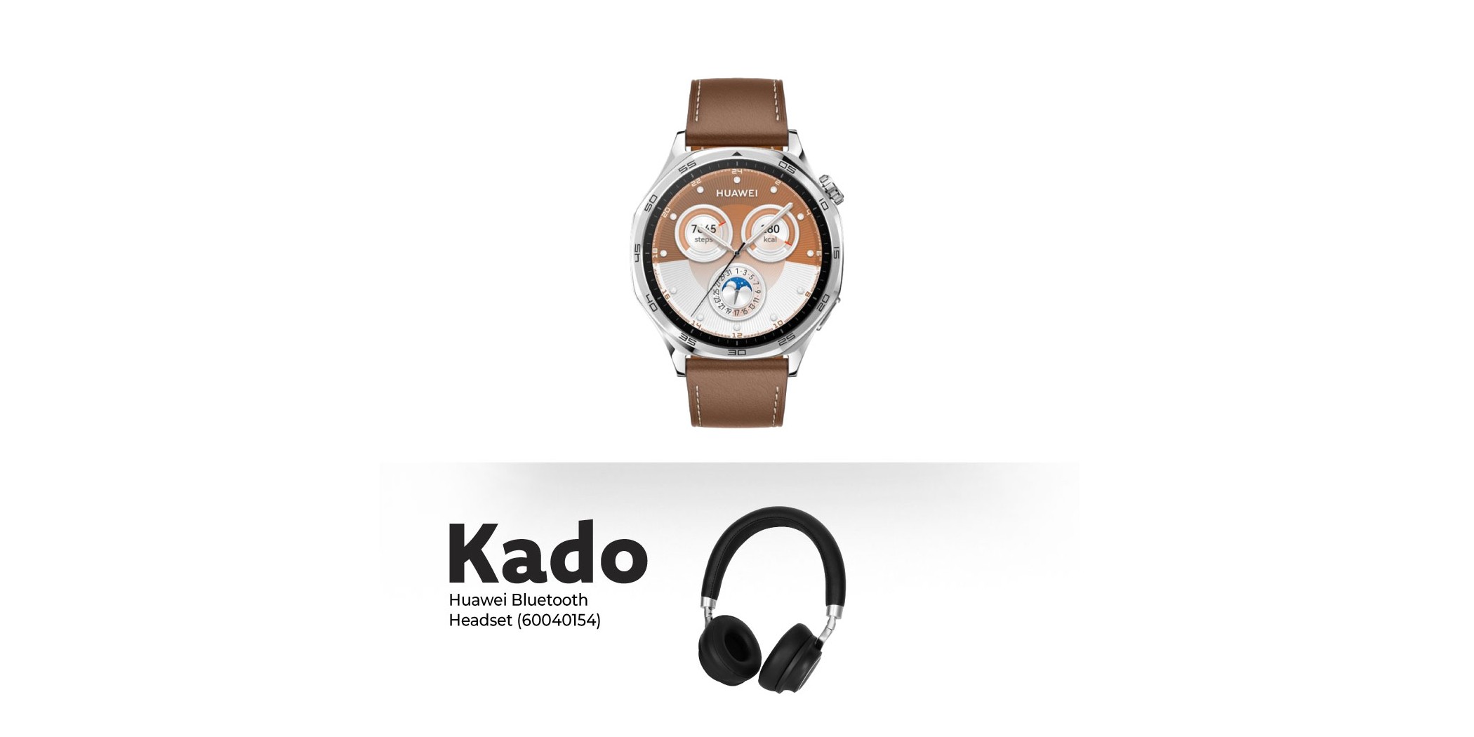 Huawei Watch GT 5 Brown 46mm & Free Huawei Bluetooth Headset