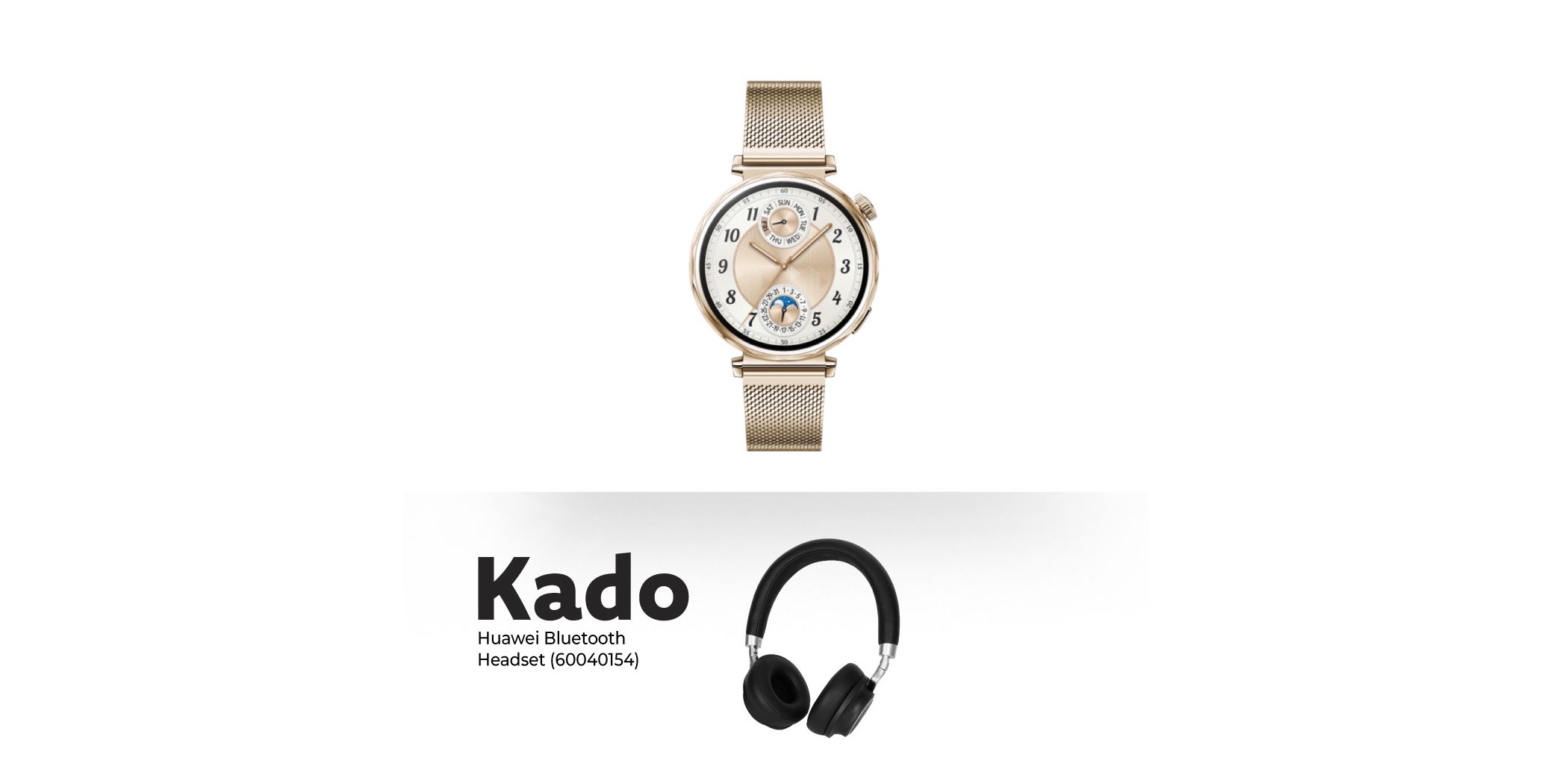 Huawei Watch GT 5 Gold 41mm & Free Huawei Bluetooth Headset