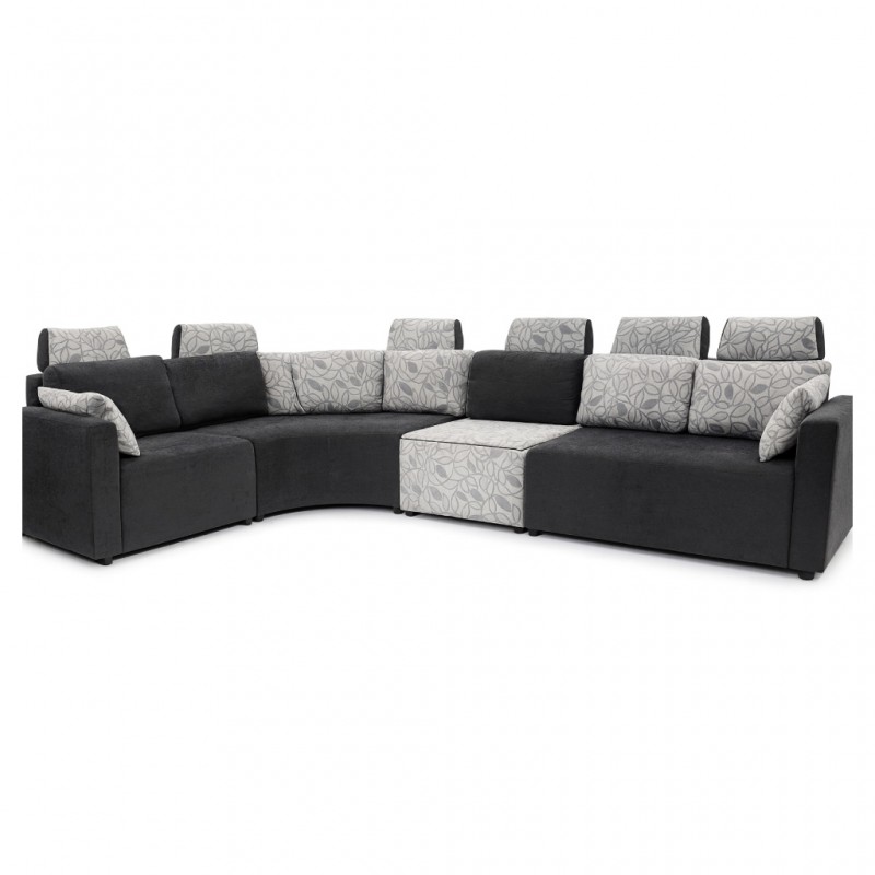 Picasso Corner Fabric Pewter