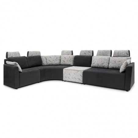 Picasso Corner Fabric Pewter