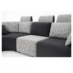 Picasso Corner Fabric Pewter