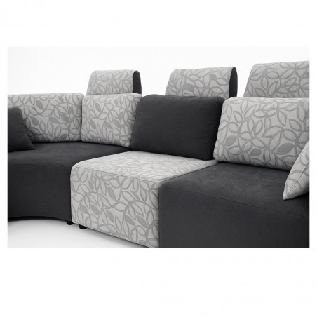 Picasso Corner Fabric Pewter