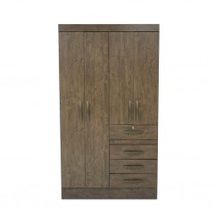 Sobral Wardrobe 4 Doors Brown