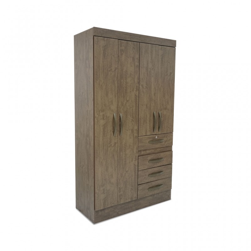 Sobral Wardrobe 4 Doors Brown
