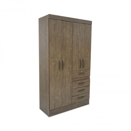 Sobral Wardrobe 4 Doors Brown