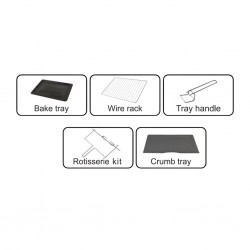 Mammouth MEO450CRD 45L Black Electric Oven