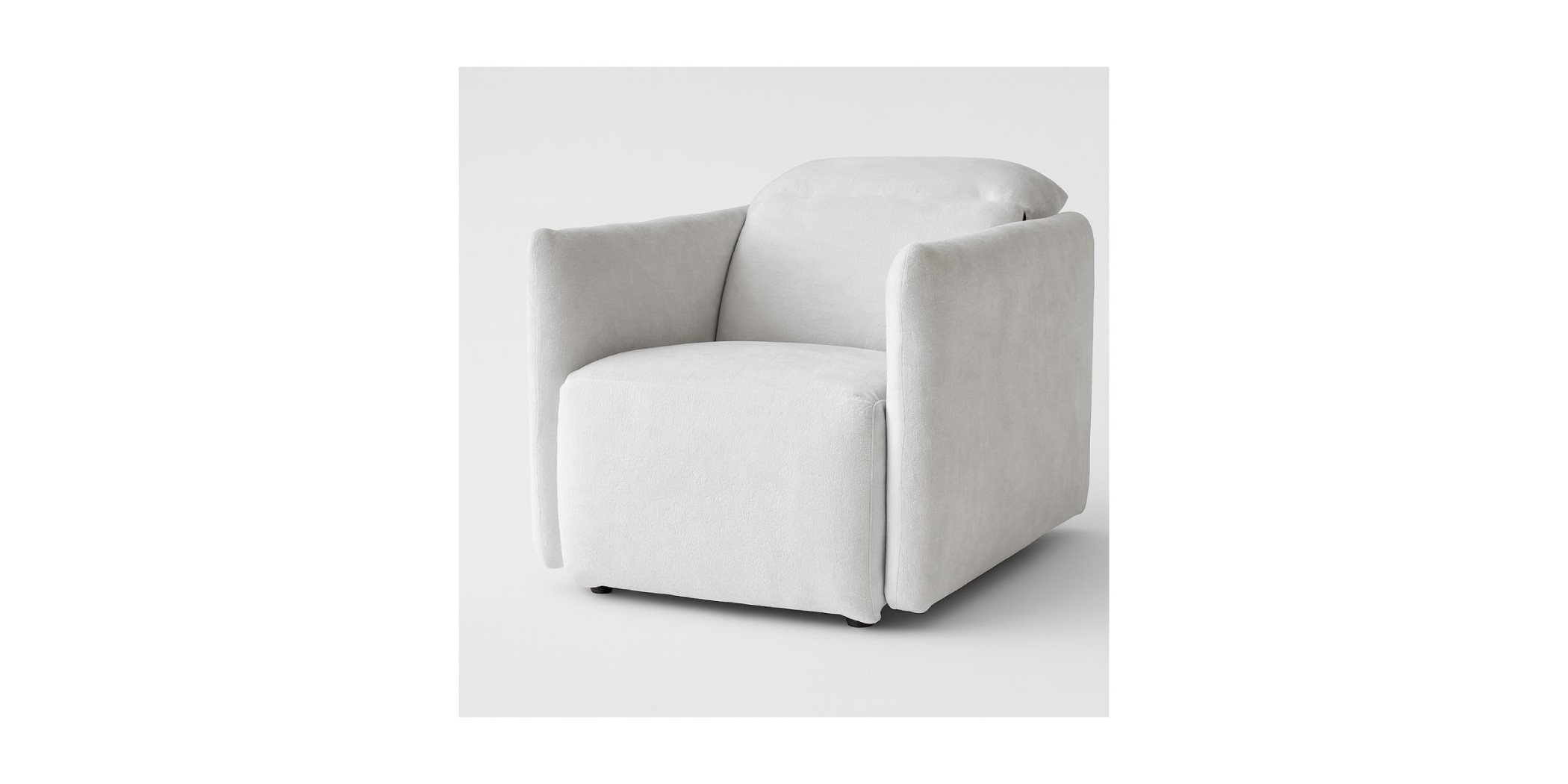 Laura 1 Str Manual Motion Fabric White