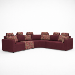 Picasso Sofa Corner Fabric Plum