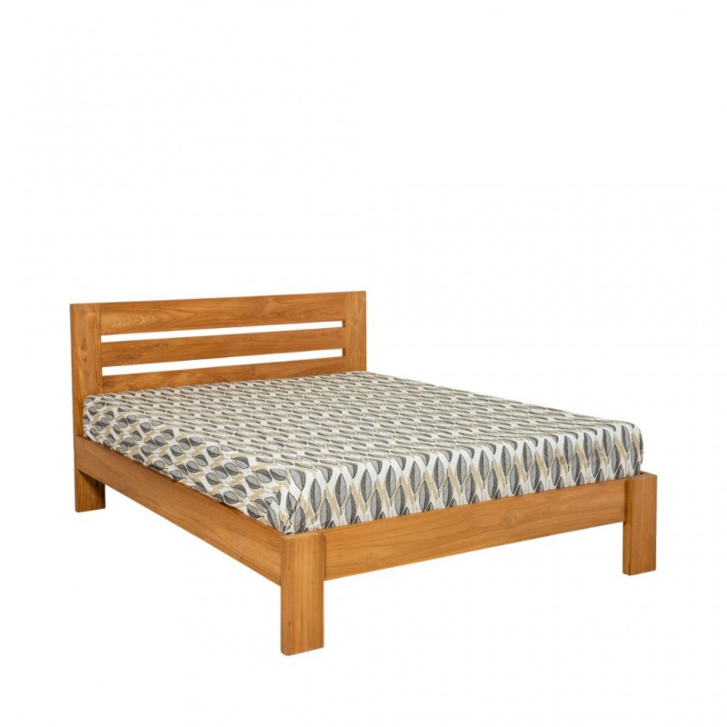Milan Bed 160x200 cm Natural Teak
