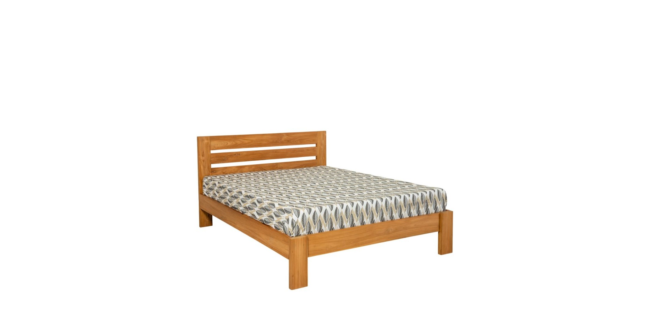 Milan Bed 160x200 cm Natural Teak