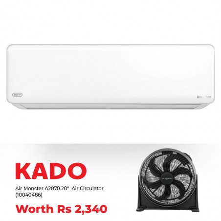 Defy DA120IN-R32 / DA121IN-R32 Air Conditioner & Free Air Monster A2070 20" (50cm) Air Circulator Silent Extreme