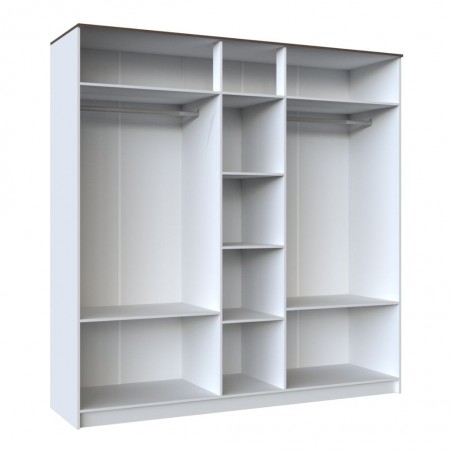 Pera Wardrobe 5 Doors White/L. Oak