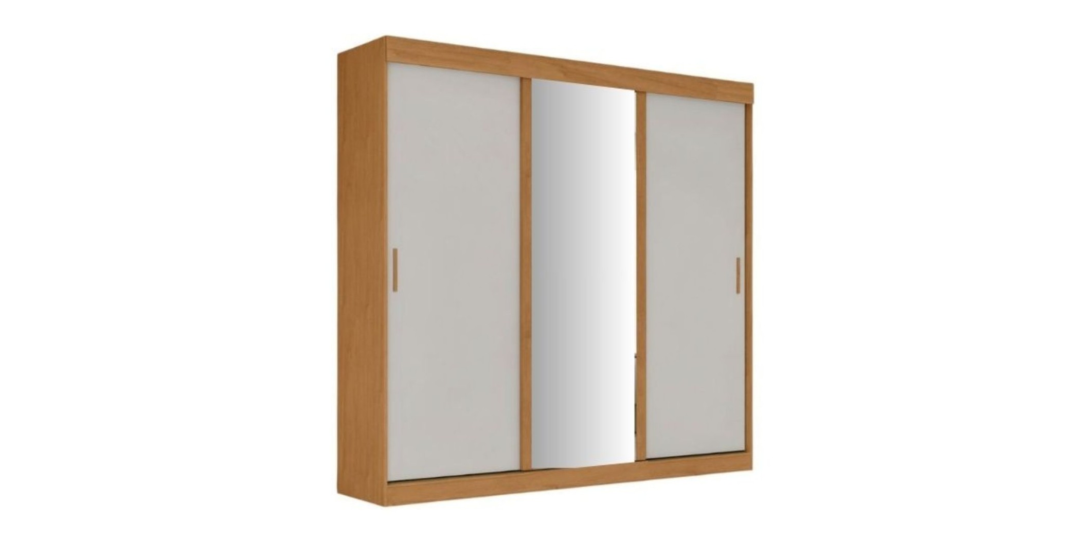 Saion Wardrobe 3Drs & 3 Drawers Almond & Off White