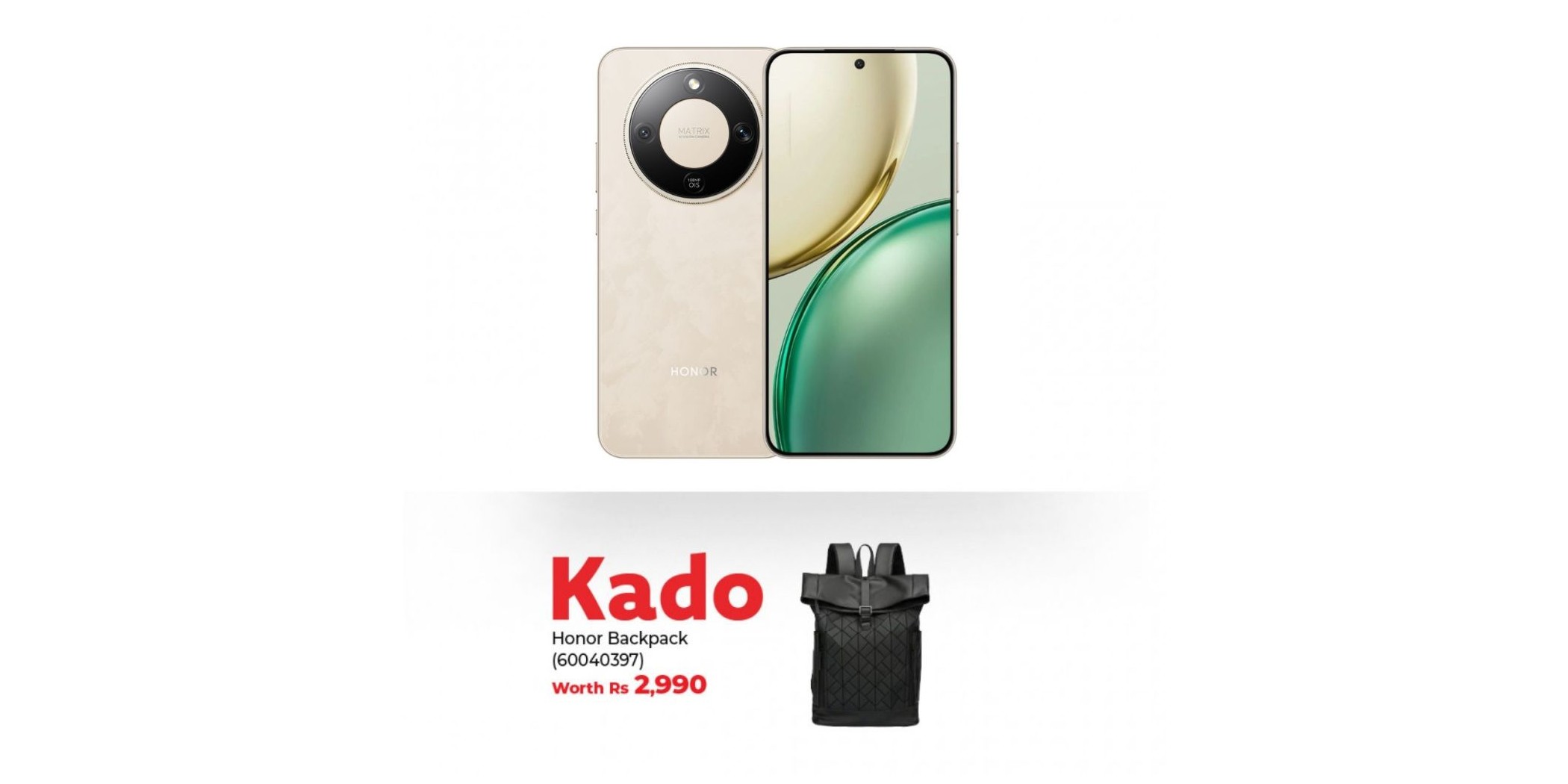 Honor X9d Sunrise Gold & Free Honor Backpack
