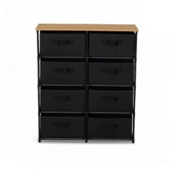 Mabel Storage Cabinet With Drawers In Melamine Oak