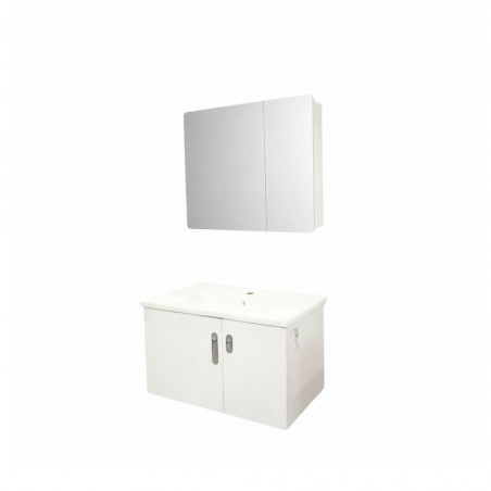 Lavender Bathroom Cabinet With Mirror DE01-80L