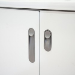 Lavender Bathroom Cabinet With Mirror DE01-80L