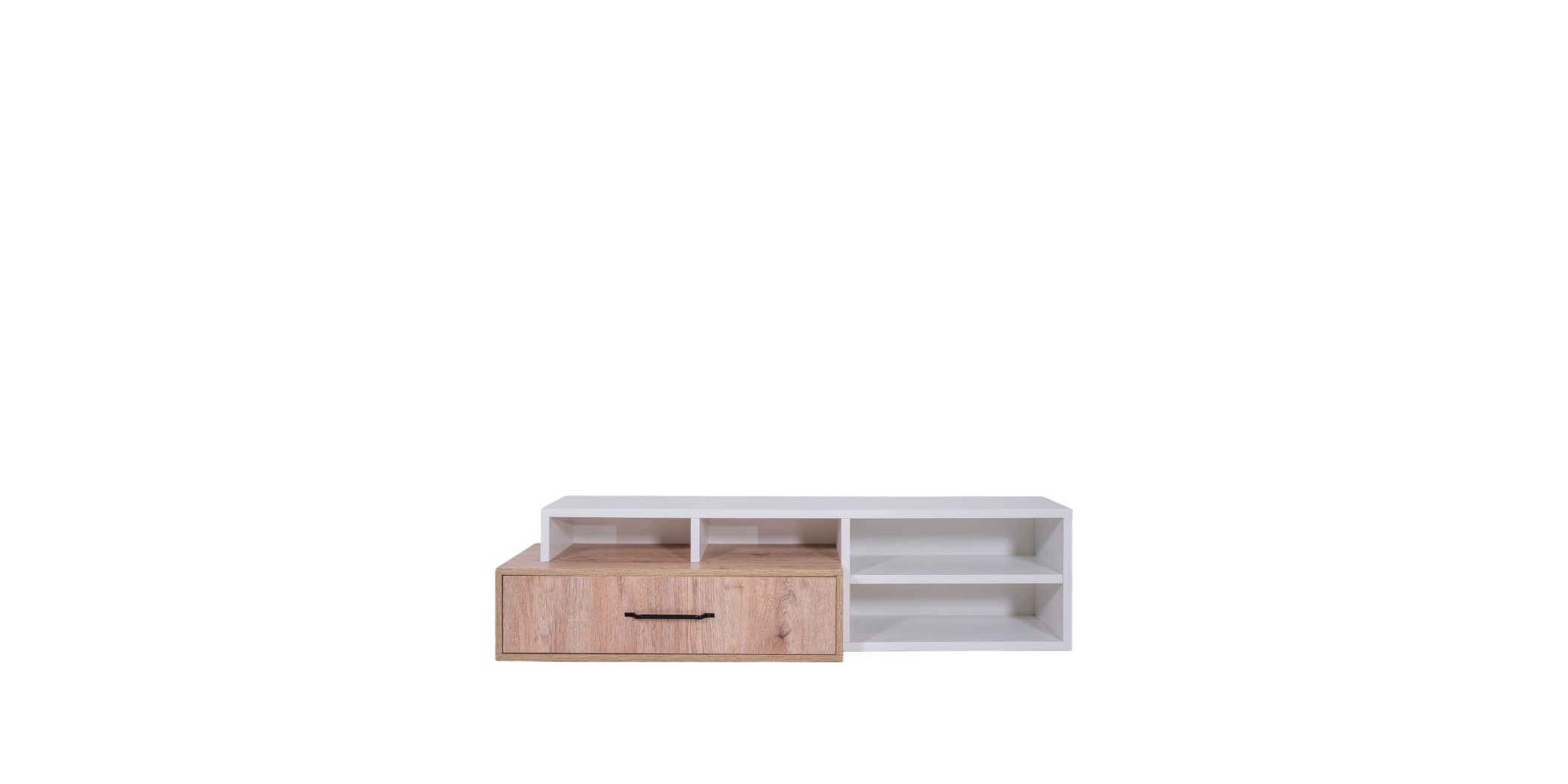 Valencia TV Cabinet Aurous & White