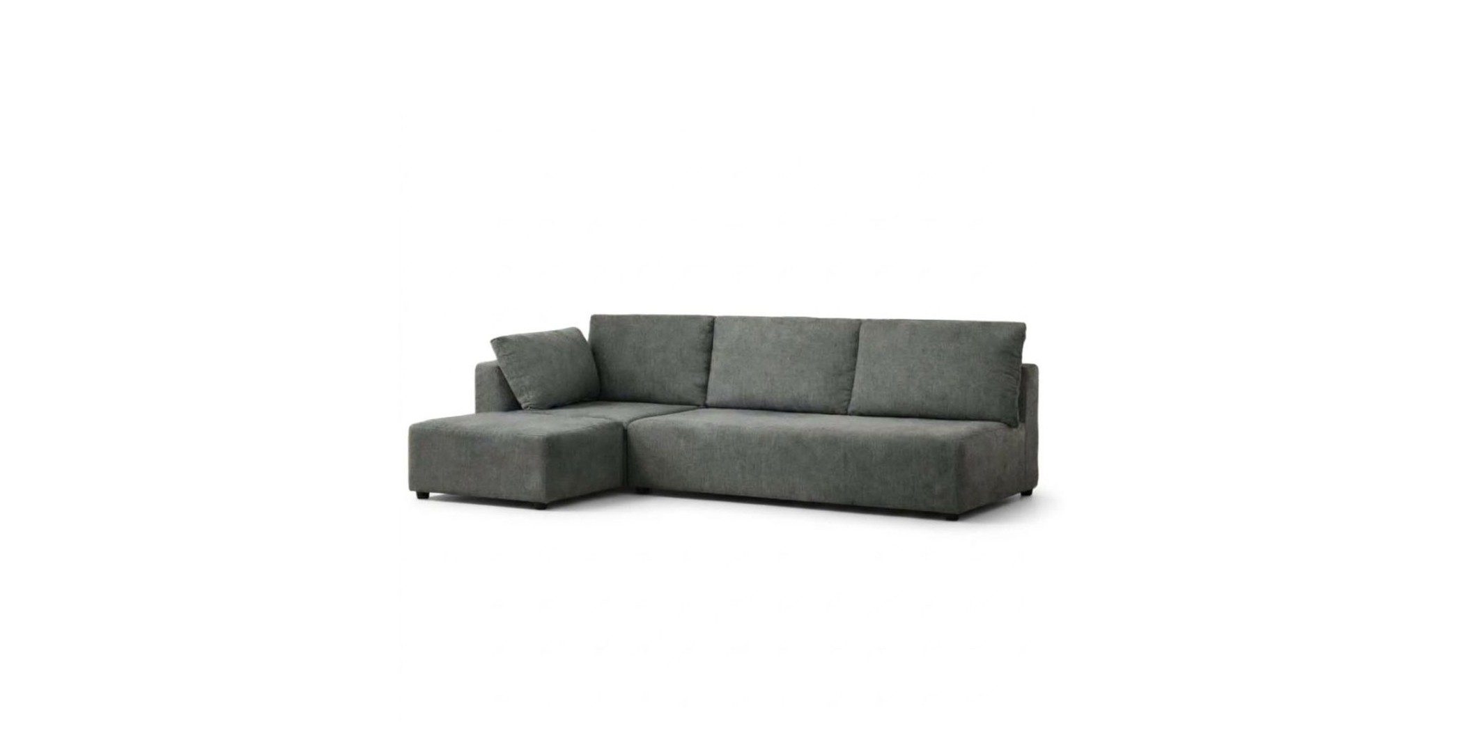 Madrid Corner LHF Chaise+ RHF 2S Fabric Dark Grey