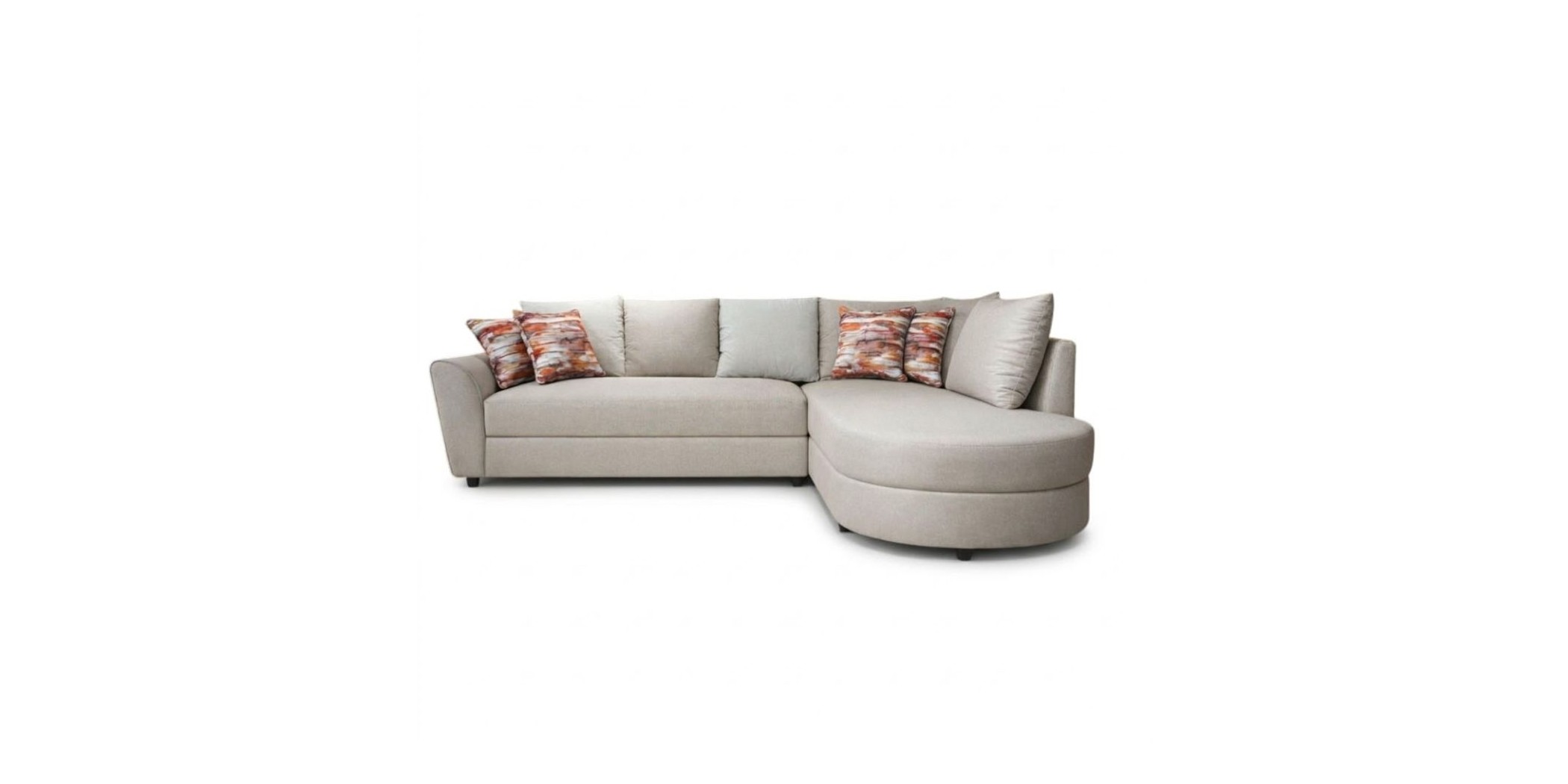 Arlo Sofa-Small Corner-Fabric Light Brown