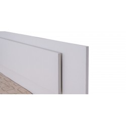 Grace Bed 150x190 cm MDF White Ash
