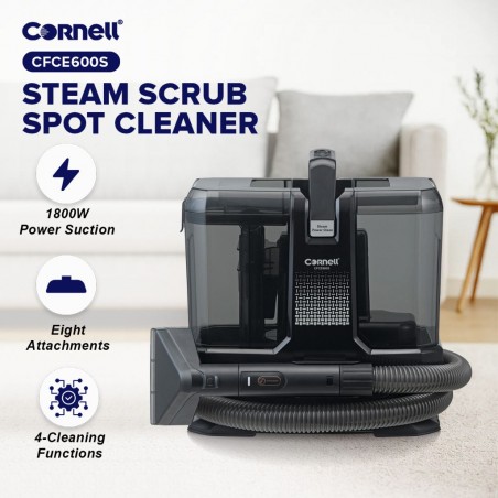 Cornell CFCE600S Steam Scrub Spot Cleaner