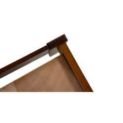 Canberra Bed 150x190 cm Pine Brown Finish