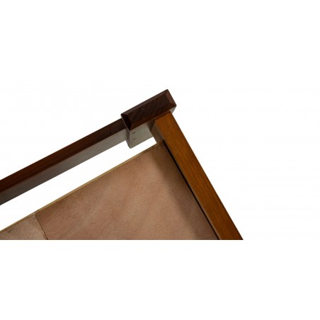 Canberra Bed 150x190 cm Pine Brown Finish