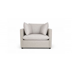 Helix 3+2+1+FREE OTTOMAN Fabric Beige Leather Gel