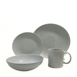 Dinner Set 24 Pcs White BT-CM023W-24W