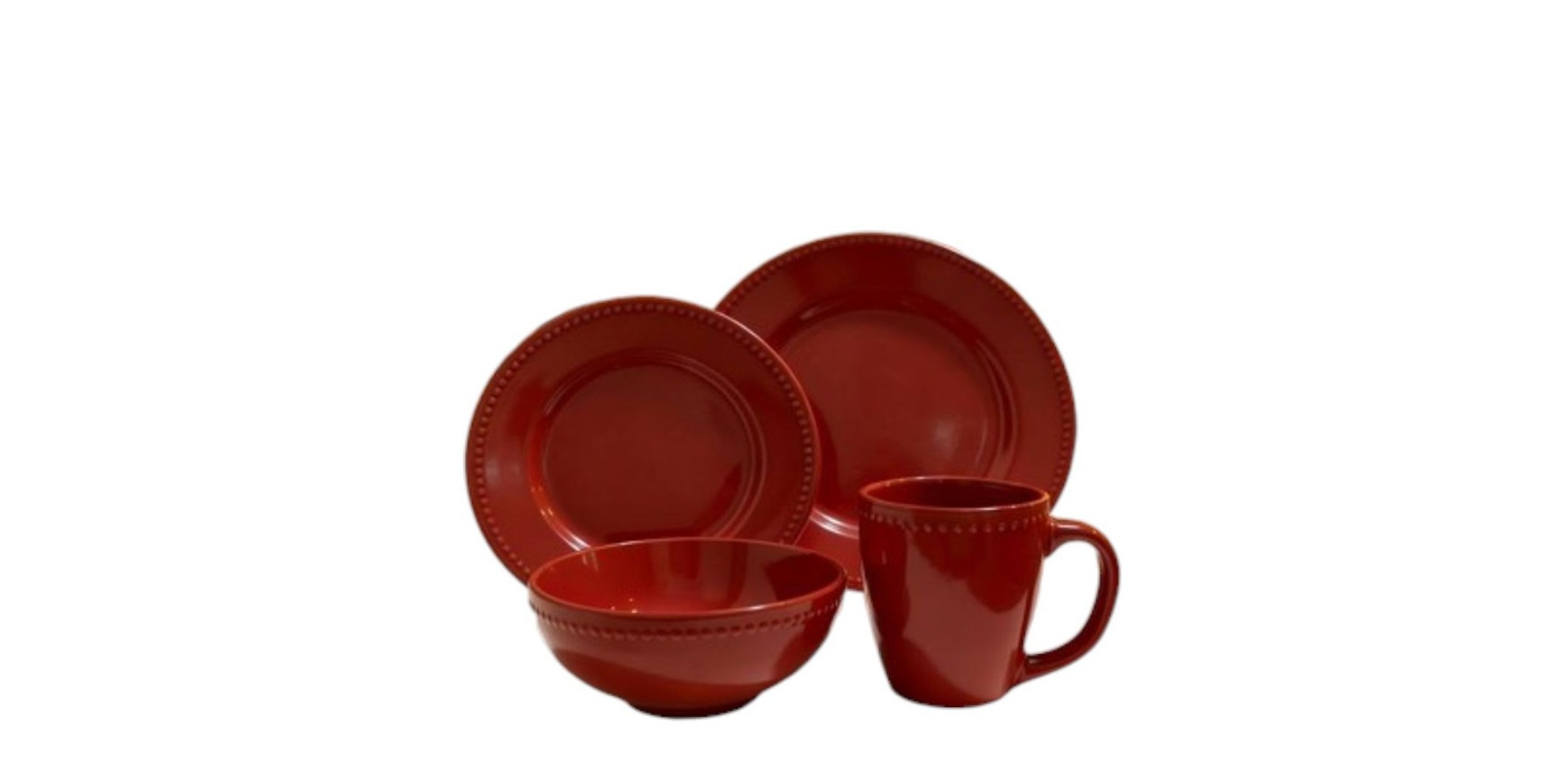 Dinner Set 24 Pcs Red BT-CM022H-24H