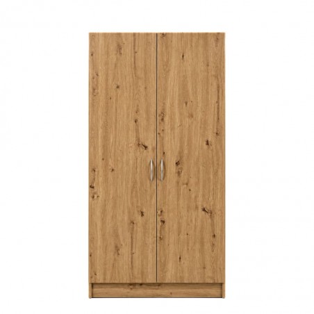 Ace Wardrobe 2 Doors With Shelves MDF Red Oak