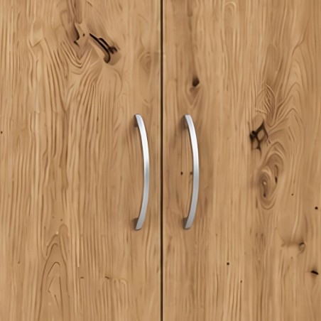 Ace Wardrobe 2 Doors With Shelves MDF Red Oak
