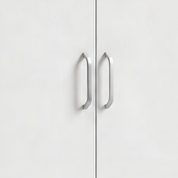 Ace Wardrobe 2 Doors With Shelves MDF Ash Grey