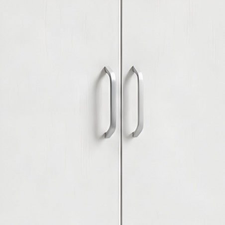 Ace Wardrobe 2 Doors With Shelves MDF Ash Grey