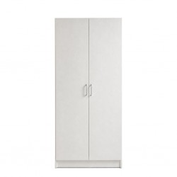 Ace Wardrobe 2 Doors With Shelves MDF Ash Grey
