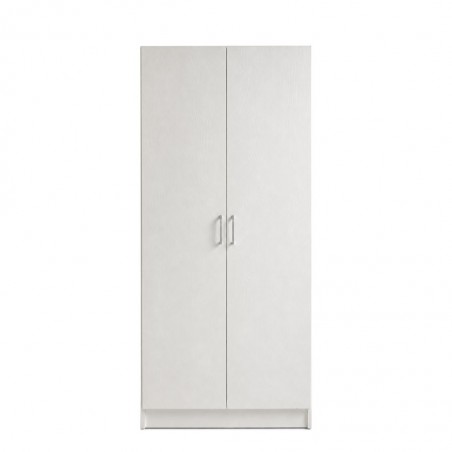 Ace Wardrobe 2 Doors With Shelves MDF Ash Grey