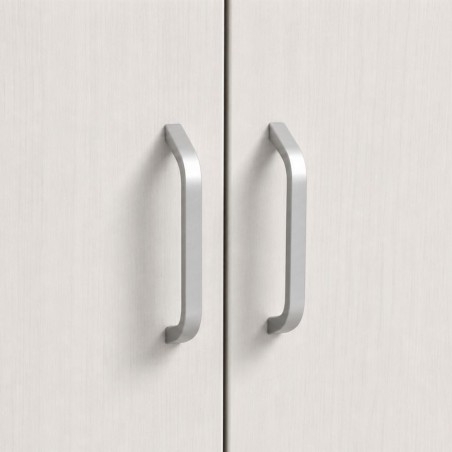 Ace Wardrobe 3 Doors With Shelves MDF Ash Grey